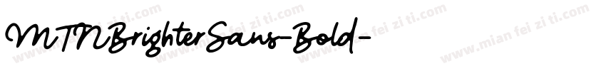 MTNBrighterSans-Bold字体转换