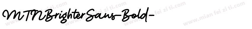 MTNBrighterSans-Bold字体转换