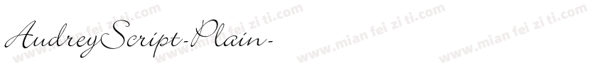 AudreyScript-Plain字体转换