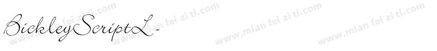 BickleyScriptL字体转换