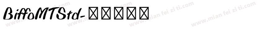 BiffoMTStd字体转换