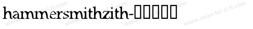 hammersmithzith字体转换