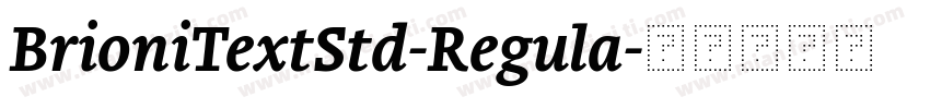 BrioniTextStd-Regula字体转换