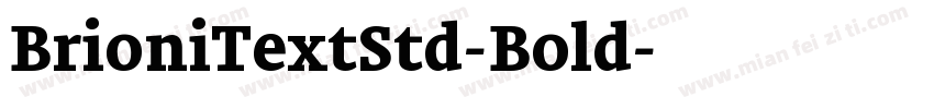 BrioniTextStd-Bold字体转换