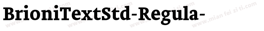 BrioniTextStd-Regula字体转换