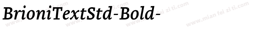 BrioniTextStd-Bold字体转换