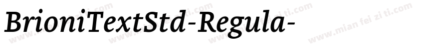 BrioniTextStd-Regula字体转换