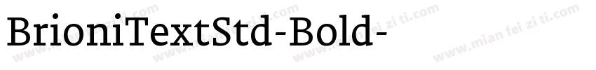 BrioniTextStd-Bold字体转换