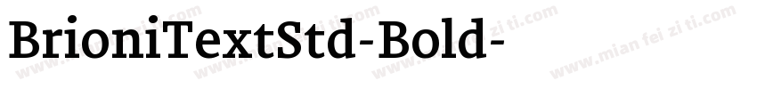 BrioniTextStd-Bold字体转换