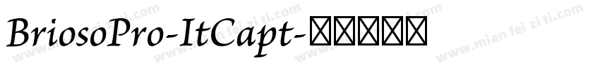 BriosoPro-ItCapt字体转换