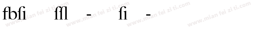 BigCaslon-Mediun字体转换