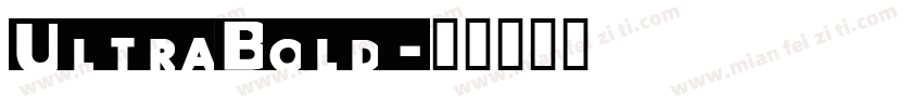 UltraBold字体转换