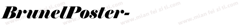 BrunelPoster字体转换
