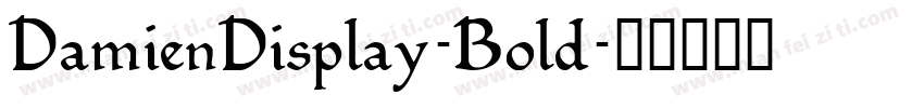 DamienDisplay-Bold字体转换