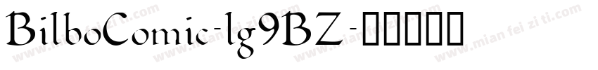 BilboComic-lg9BZ字体转换