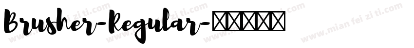 Brusher-Regular字体转换