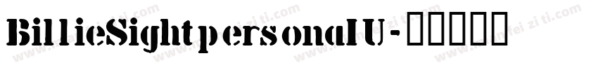 BillieSightpersonaIU字体转换