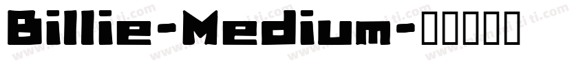 Billie-Medium字体转换
