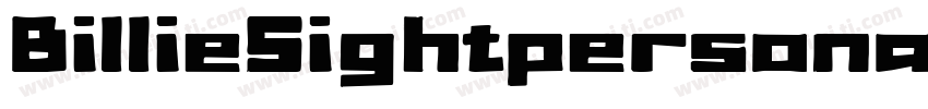 BillieSightpersonaIU字体转换