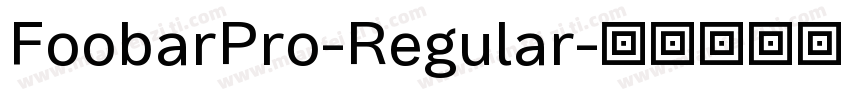FoobarPro-Regular字体转换