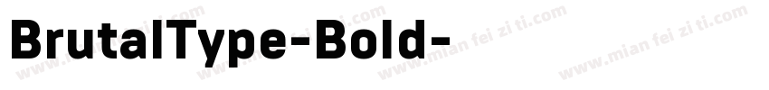 BrutalType-Bold字体转换