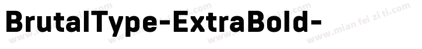 BrutalType-ExtraBold字体转换