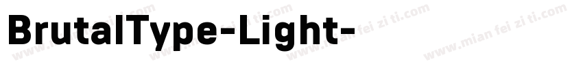 BrutalType-Light字体转换