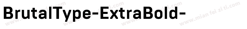 BrutalType-ExtraBold字体转换