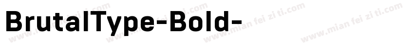 BrutalType-Bold字体转换
