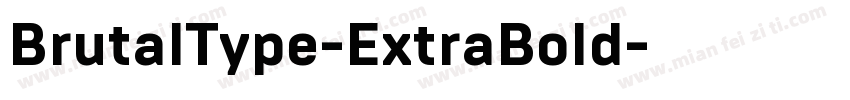 BrutalType-ExtraBold字体转换