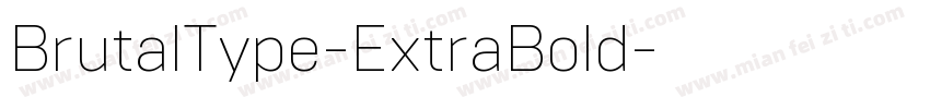 BrutalType-ExtraBold字体转换