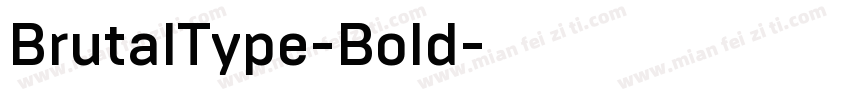 BrutalType-Bold字体转换