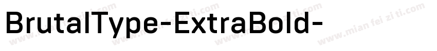 BrutalType-ExtraBold字体转换