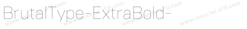 BrutalType-ExtraBold字体转换