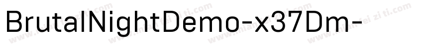 BrutalNightDemo-x37Dm字体转换