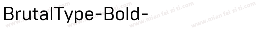 BrutalType-Bold字体转换