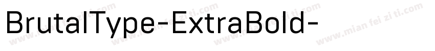 BrutalType-ExtraBold字体转换