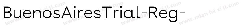 BuenosAiresTrial-Reg字体转换