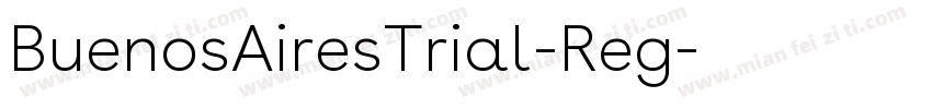 BuenosAiresTrial-Reg字体转换