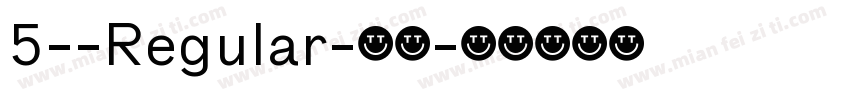 5--Regular-常规字体转换
