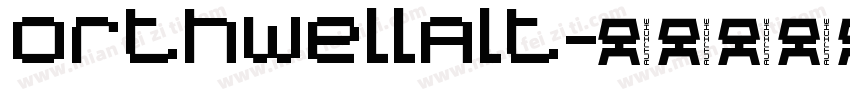 orthwellAlt字体转换