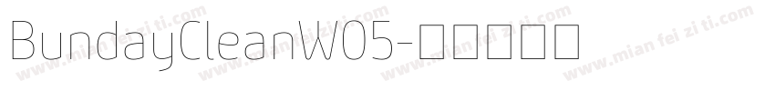 BundayCleanW05字体转换
