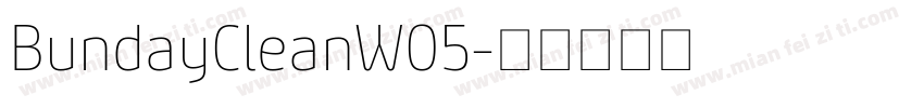 BundayCleanW05字体转换