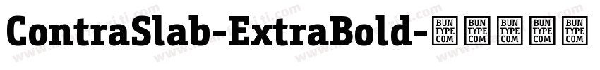 ContraSlab-ExtraBold字体转换