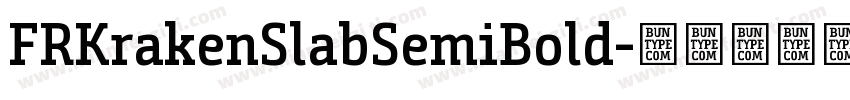 FRKrakenSlabSemiBold字体转换