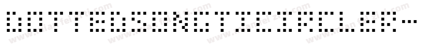 DottedSongtiCircleR字体转换