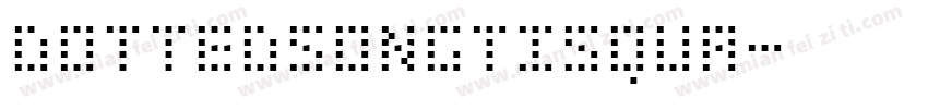 DottedSongtiSqua字体转换