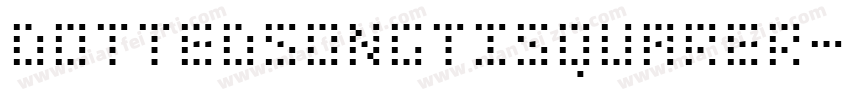 DottedSongtiSquareR字体转换