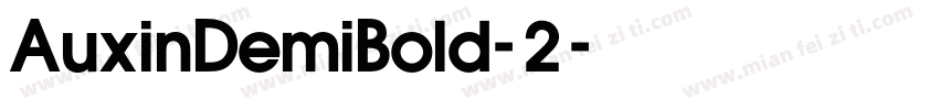 AuxinDemiBold-2字体转换