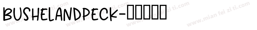 BushelAndPeck字体转换